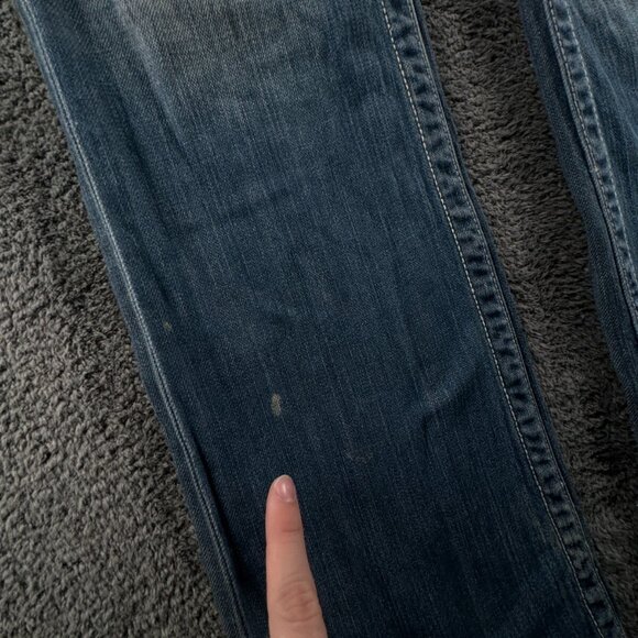 Big Star Sweet Boot Ultra Low Rise Denim Jeans Women Blue 28L Cotton Blend - Picture 9 of 16